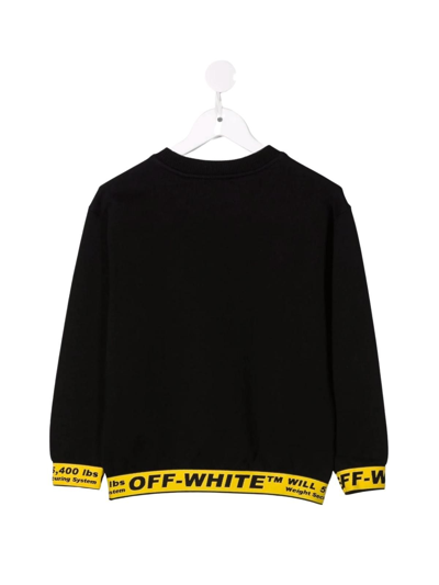 Shop Off-white Boys Black Cotton Sweater