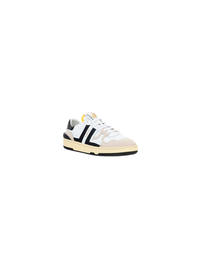 Shop Lanvin Men's White Other Materials Sneakers