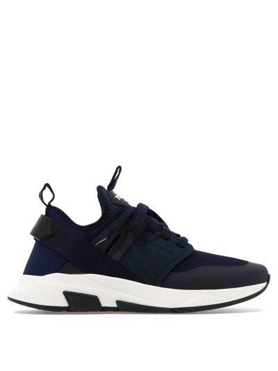 Shop Tom Ford "jago" Sneakers In Blue