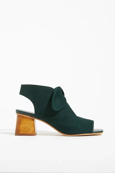 Shop Bernardo Lizzie Block Heels In Green