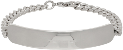 Shop Apc Silver Darwin Bracelet In Rab Argent