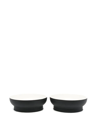 Shop Ann Deumelemeester X Serax Two-tone Bowls In 黑色