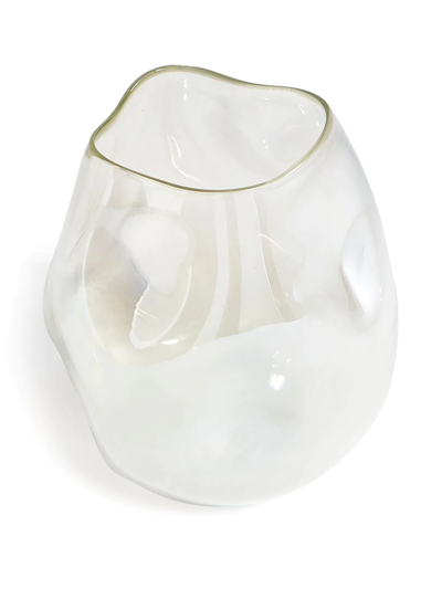 Shop Polspotten Collision Glass Vase In White