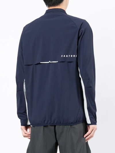 Shop Castore Logo-print Lightweight Jacket In 蓝色