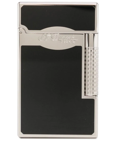 Shop St Dupont Le Grand Laquer Lighter In 黑色