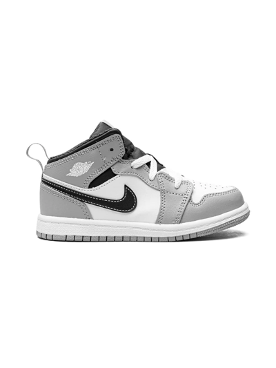 Shop Jordan 1 Mid "light Smoke Grey" Sneakers