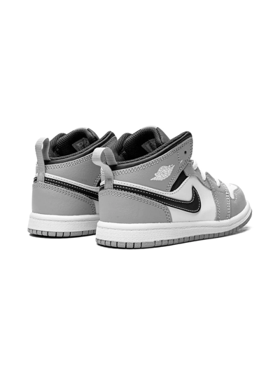 Shop Jordan 1 Mid "light Smoke Grey" Sneakers