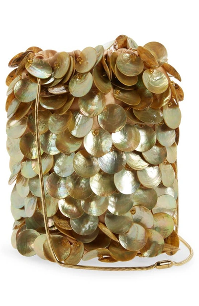 Shop Vanina Le Celeste Bucket Bag In Gold
