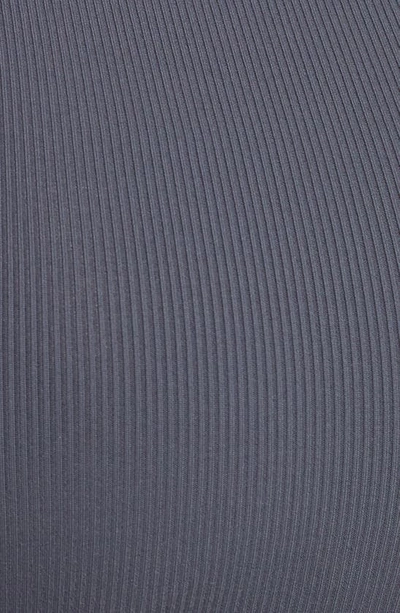 Zella Live In Rib Longline Bra In Navy India Ink