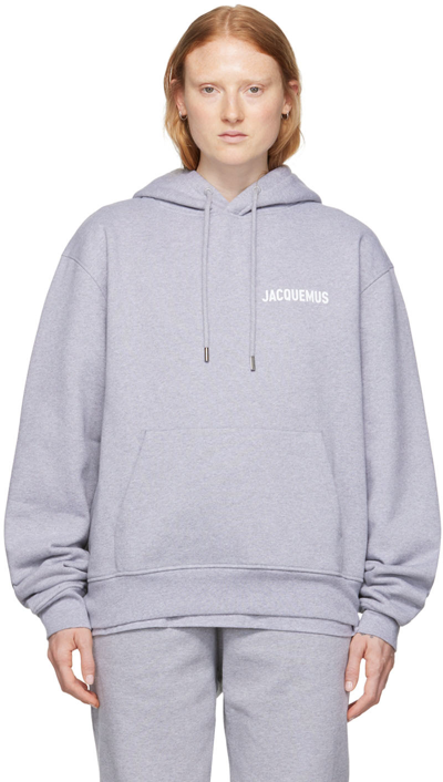 Shop Jacquemus Gray 'le Sweatshirt ' Hoodie In 950 Grey