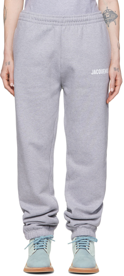 Shop Jacquemus Gray 'le Jogging ' Lounge Pants In 950 Grey