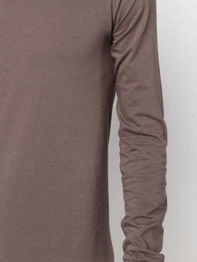 Shop Rick Owens Ls Long-sleeved T-shirt In Brown