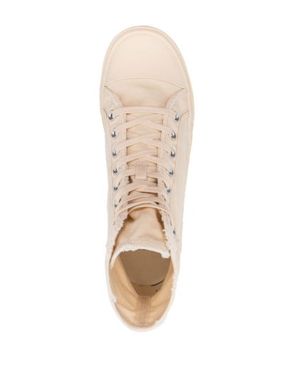 Shop Balenciaga Paris High-top Sneakers In Neutrals