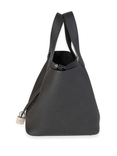 Pre-owned Hermes  Picotin Lock 18 Bucket Bag In Black
