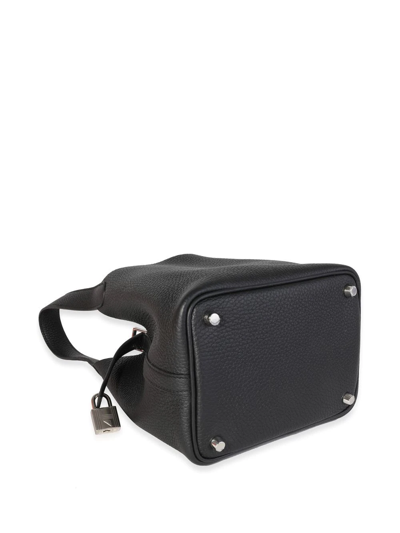Pre-owned Hermes  Picotin Lock 18 Bucket Bag In Black