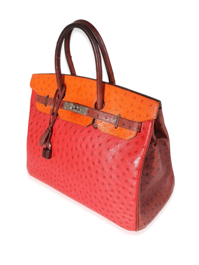 Pre-owned Hermes  Birkin 35 Bag In Red