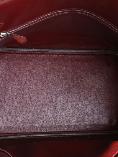 Pre-owned Hermes  Birkin 35 Bag In Red