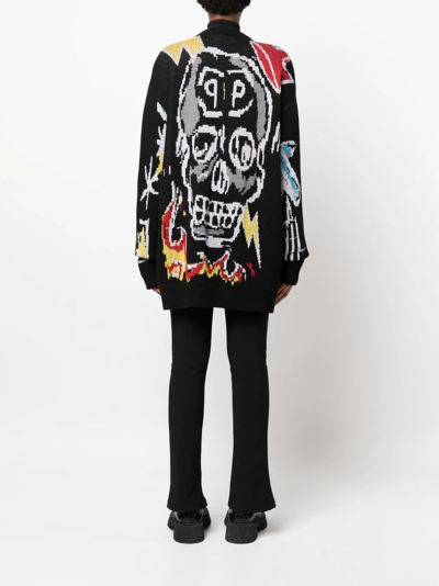 Philipp Plein Grafitti-print Sweatshirt In Black