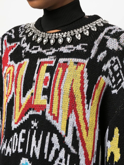 Philipp Plein Grafitti-print Sweatshirt In Black