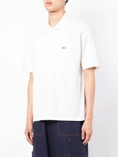 Shop Visvim Short-sleeve Polo Shirt In White