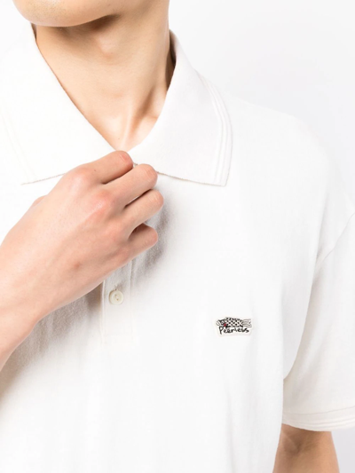 Shop Visvim Short-sleeve Polo Shirt In White