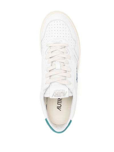 Shop Autry Low-top Leather Sneakers In White