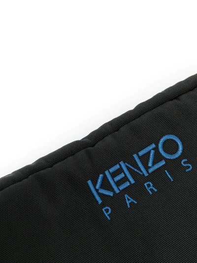 Shop Kenzo Tiger Head-print Belt Bag In Black