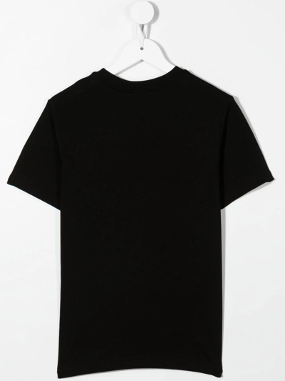 Shop Diesel Logo-appliqué T-shirt In Black