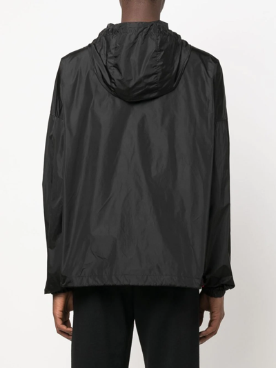 Dsquared2 Icon Colour-block Logo-print Jacket In Black