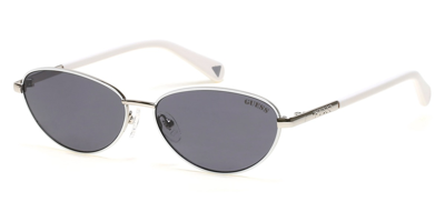 Shop Guess Smoke Oval Unisex Sunglasses Gu8230 10a 57 In N/a