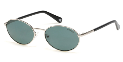 Shop Guess Green Oval Unisex Sunglasses Gu8235 10n 57