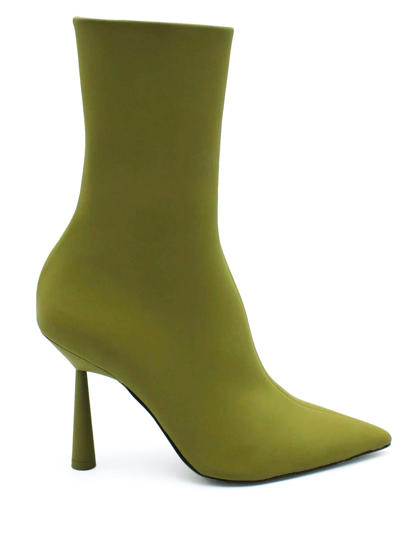 Shop Gia Borghini Gia X Rhw Olive Green Rosie 7 Ankle Boots