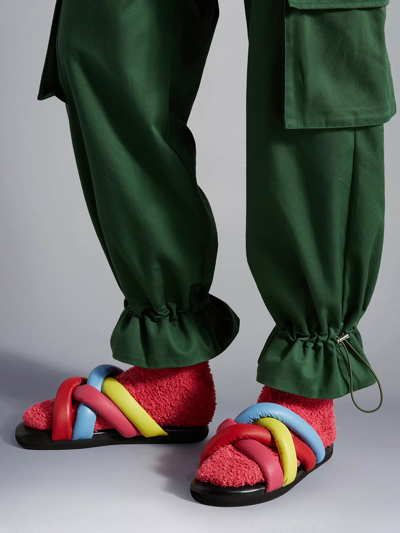 Shop Moncler Genius Ciabatte Capsule Jw Anderson Shoes In Multicolour