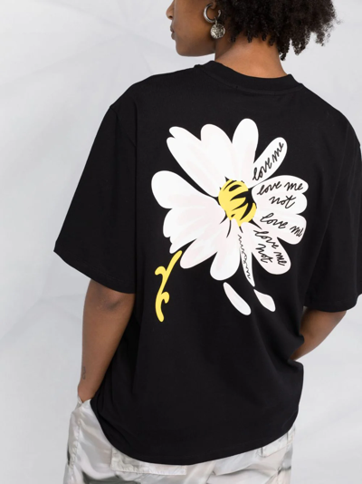 Shop Msgm Daisy-print T-shirt