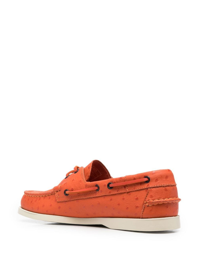 Shop Sebago Flat Shoes Orange