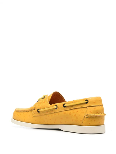 Shop Sebago Flat Shoes Yellow
