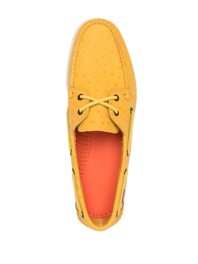 Shop Sebago Flat Shoes Yellow