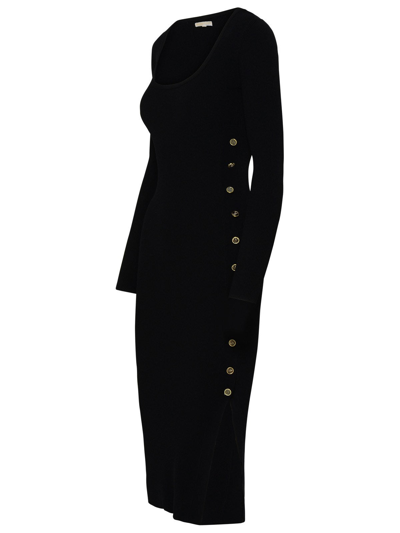 Shop Michael Michael Kors Viscose Dress In Black