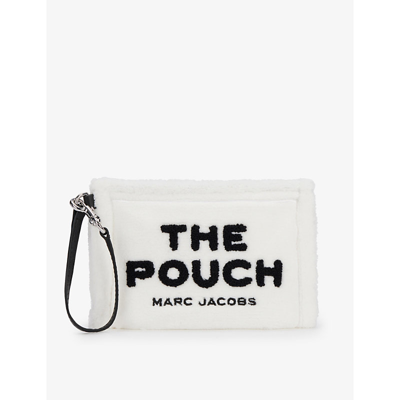 Shop Marc Jacobs The Pouch Faux-shearling Pouch In White