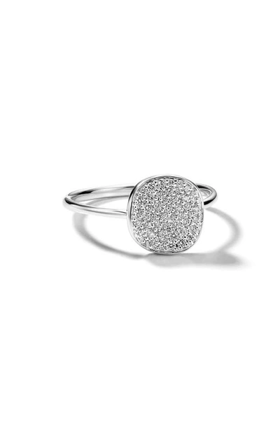 Shop Ippolita Stardust Small Diamond Pavé Ring In Silver