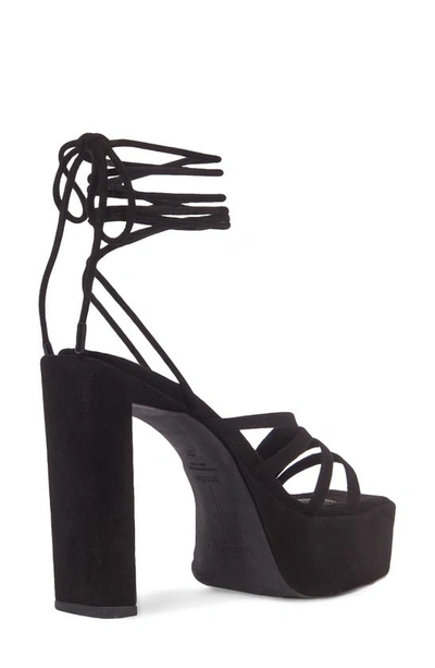 Black Suede Studio Bss X Caroline Sasha Sandals In Black