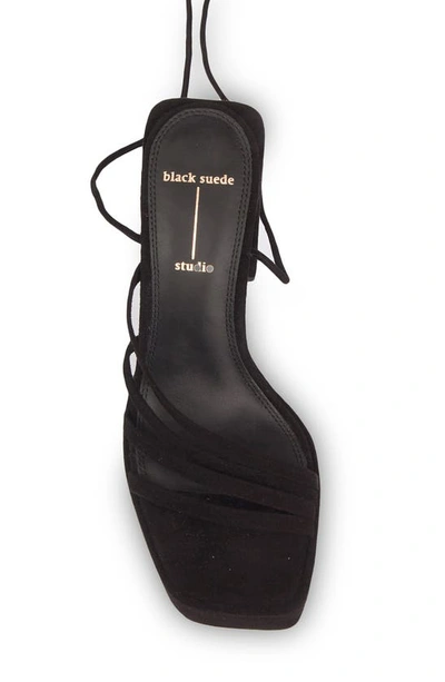 Black Suede Studio Bss X Caroline Sasha Sandals In Black