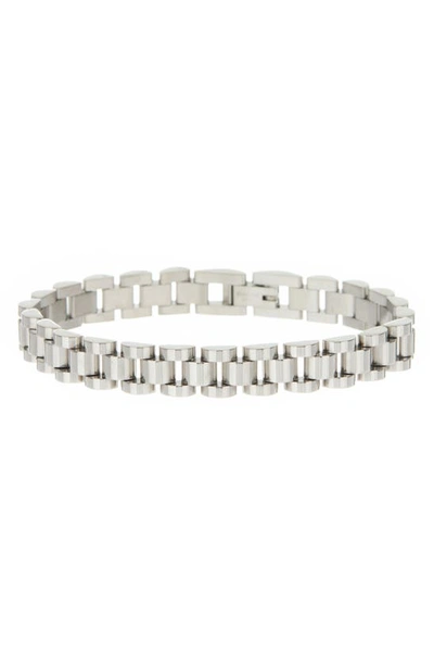 Shop Luv Aj Timepiece Chain Bracelet In Silver