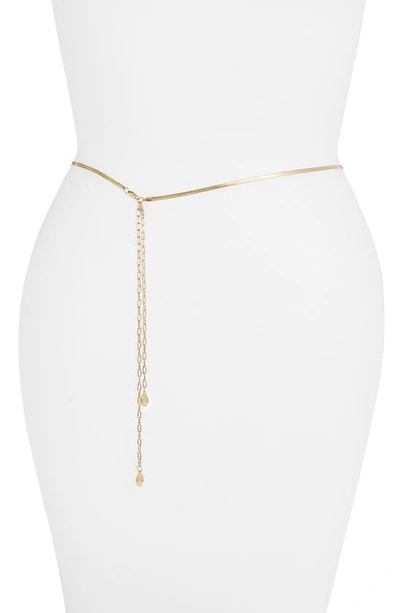 Shop Luv Aj The Mercer Belly Chain In Gold