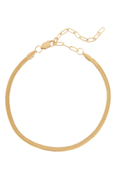 Shop Luv Aj The Mercer Chain Anklet In Gold