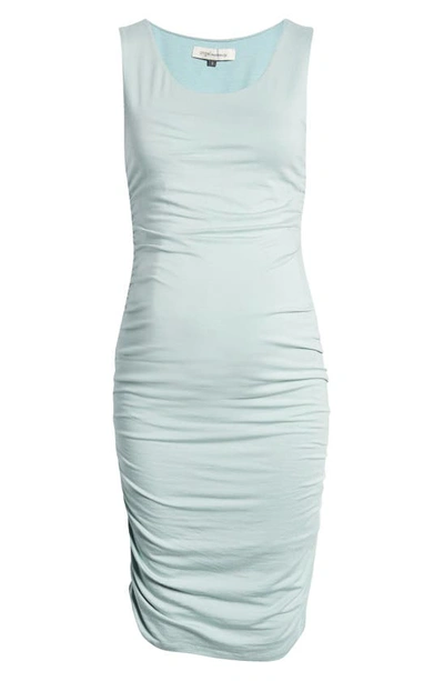 Shop Angel Maternity Body-con Maternity Dress In Sage Green