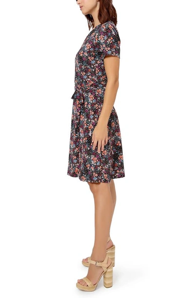 Shop Leota Perfect Print Wrap Dress In Cfbm - Confetti Floral