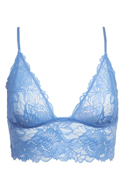 Shop Free People Intimately Fp Everyday Lace Longline Bralette In All Aboard Blue