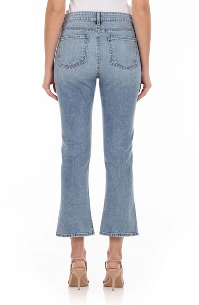 Shop Fidelity Denim Juniper Crop Flare Jeans In Calypso
