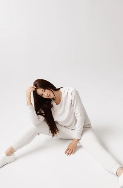 Shop Cozy Earth Jogger Sweatpants In Ivory